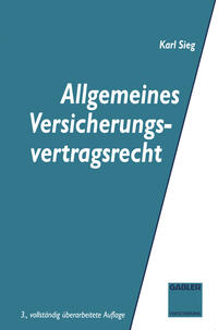 Vorderes Coverbild Allgemeines Versicherungsvertragsrecht