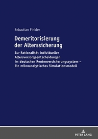 Vorderes Coverbild Demeritorisierung der Alterssicherung