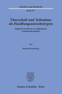 Vorderes Coverbild Täterschaft und Teilnahme als Handlungsunrechtstypen.