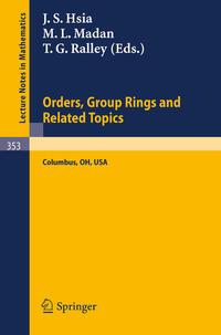 Vorderes Coverbild Proceedings of the Conference on Orders, Group Rings and Related Topics