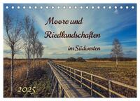 Vorderes Coverbild Moor und Riedlandschaften im Südwesten (Tischkalender 2025 DIN A5 quer), CALVENDO Monatskalender