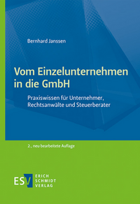 Vorderes Coverbild Vom Einzelunternehmen in die GmbH