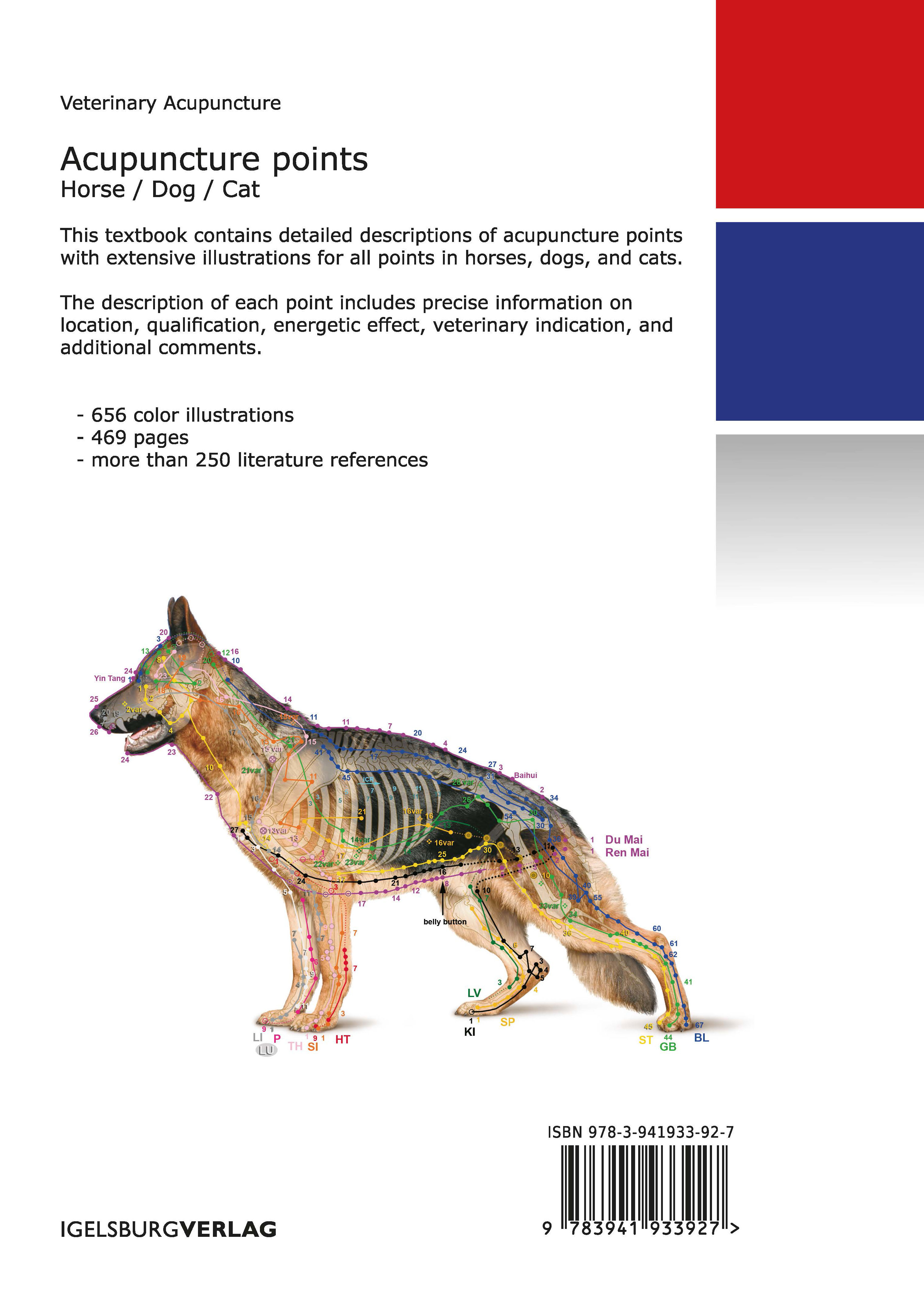 Rückseitencover Acupuncture Points - Horse / Dog / Cat
