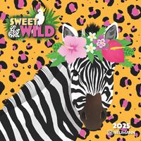 Vorderes Coverbild N NEUMANNVERLAGE - Sweet & Wild 2025 Broschürenkalender, 30x30cm, Wandkalender mit künstlerischen Illustrationen, Mondphasen, viel Platz für Notizen und internationale Feiertage/Kalendarium