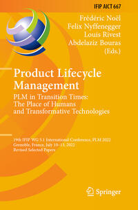 Vorderes Coverbild Product Lifecycle Management. PLM in Transition Times: The Place of Humans and Transformative Technologies