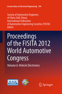 Vorderes Coverbild Proceedings of the FISITA 2012 World Automotive Congress