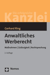 Vorderes Coverbild Anwaltliches Werberecht