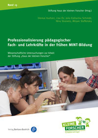 Vorderes Coverbild Professionalisierung pädagogischer Fach- und Lehrkräfte in der frühen MINT-Bildung