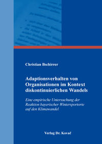 Vorderes Coverbild Adaptionsverhalten von Organisationen im Kontext diskontinuierlichen Wandels