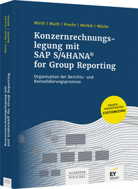 Vorderes Coverbild Konzernrechnungslegung mit SAP S4/HANA for Group Reporting