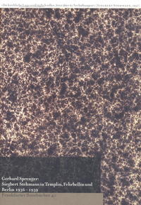 Vorderes Coverbild Siegbert Stehmann in Templin, Fehrbellin und Berlin 1936-1939