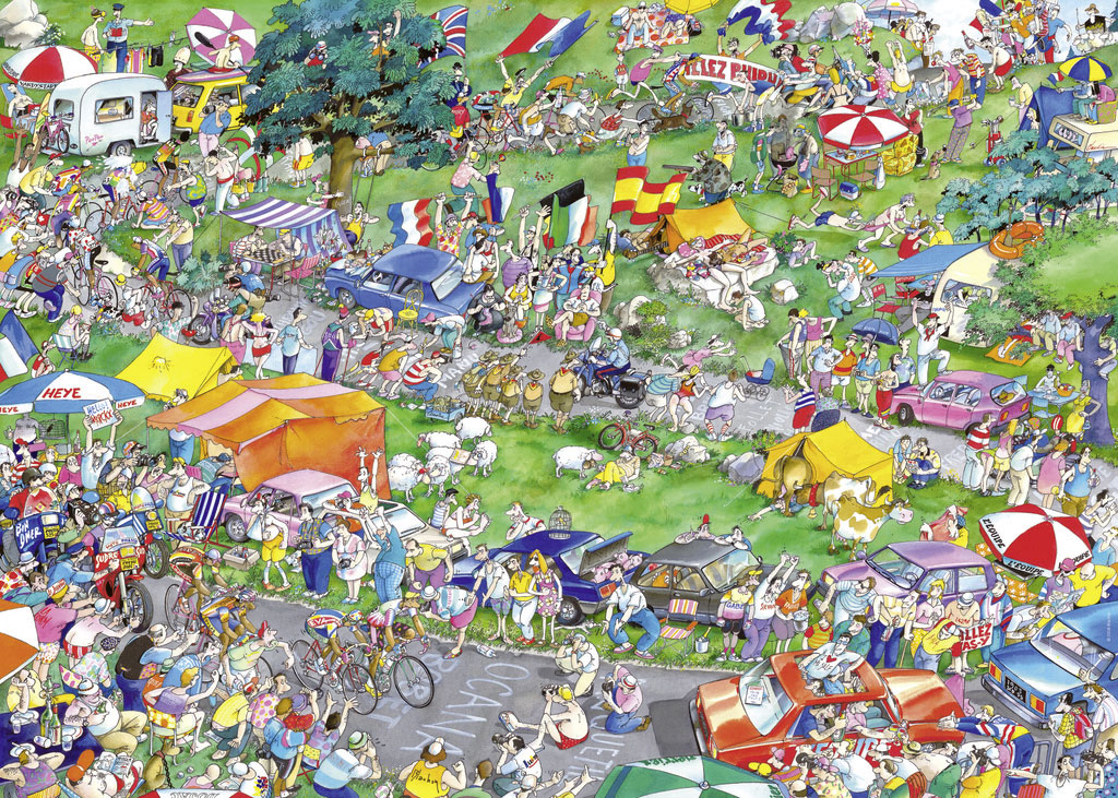 Beispielinhalt (Bild) Cycle Race Puzzle