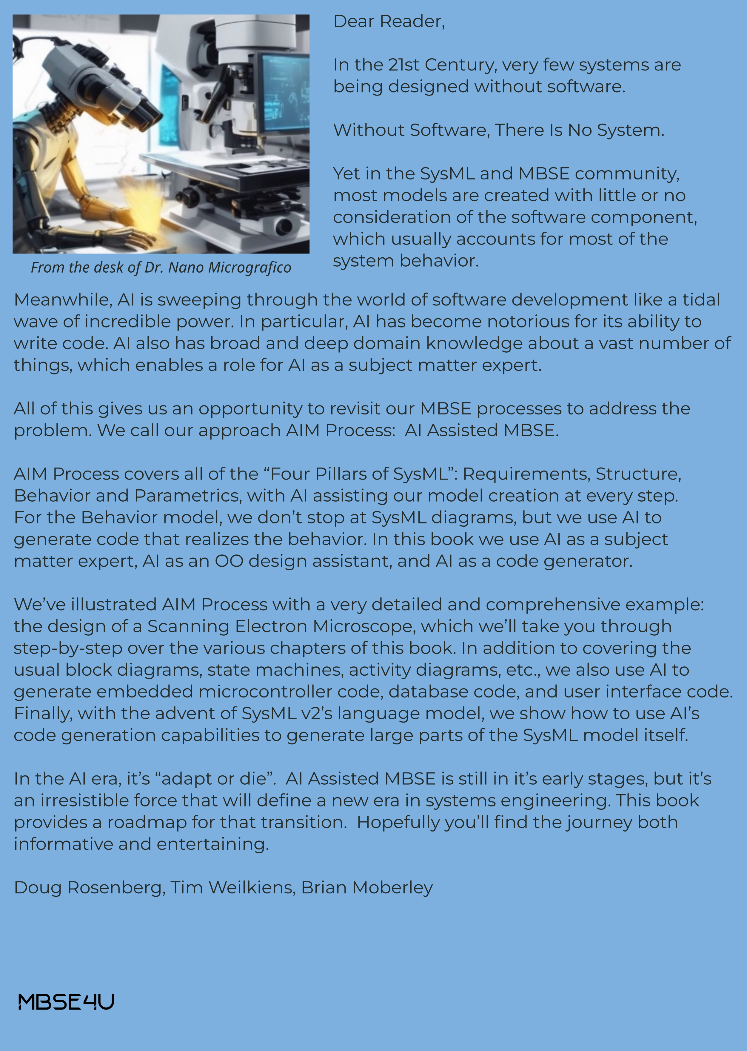 Rückseitencover AI Assisted MBSE with SysML