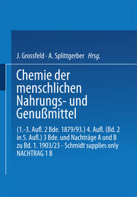 Vorderes Coverbild Chemie der menschlichen Nahrungs- und Genussmittel