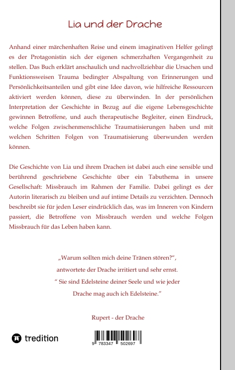 Rückseitencover Lia und der Drache