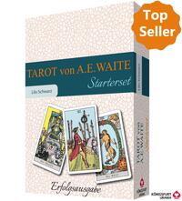 Vorderes Coverbild Tarot von A.E. Waite. Das Starterset