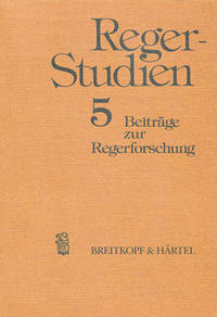 Vorderes Coverbild Reger Studien / Reger-Studien 5