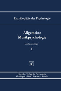 Vorderes Coverbild Allgemeine Musikpsychologie