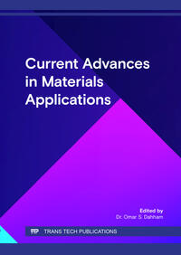 Vorderes Coverbild Current Advances in Materials Applications