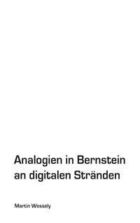 Vorderes Coverbild Analogien in Bernstein an digitalen Stränden
