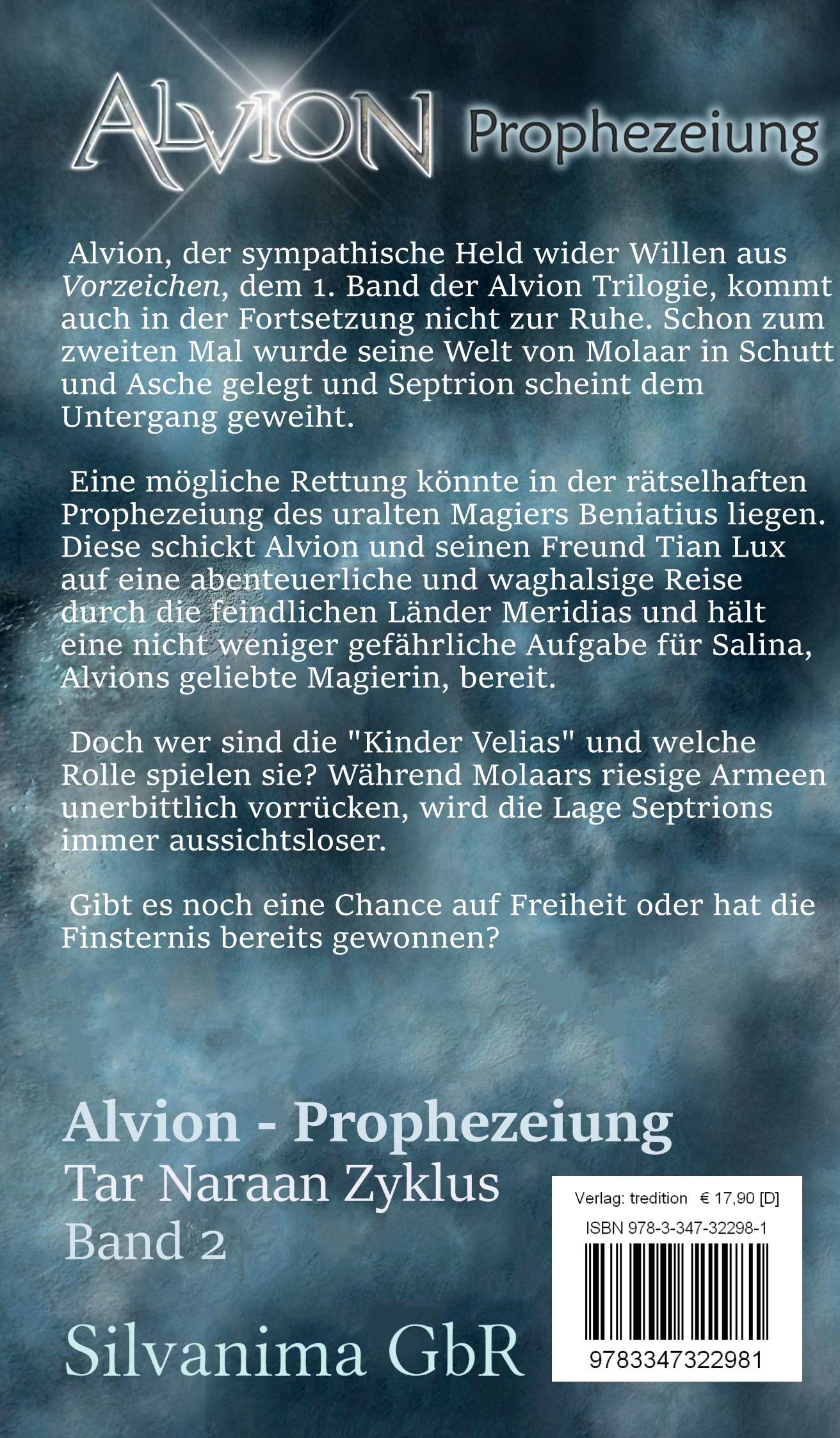 Rückseitencover Alvion - Prophezeiung