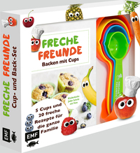 Vorderes Coverbild Freche Freunde: Das freche Cup- und Back-Set – Mit 5 Cups und 20 frechen Rezepten für die ganze Familie