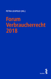 Vorderes Coverbild Forum Verbraucherrecht 2018