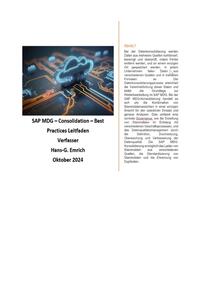 Vorderes Coverbild SAP Master Data Governance – Consolidation -Leitfaden