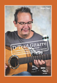 Vorderes Coverbild D-Trad Gitarre - Traditionelle deutsche Tanzmusik arrangiert für Flatpicking-Gitarre in DADGAD
