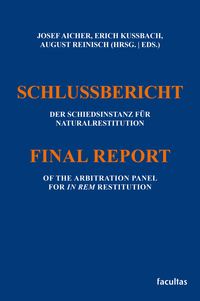 Vorderes Coverbild Schlussbericht der Schiedsinstanz für Naturalrestitution