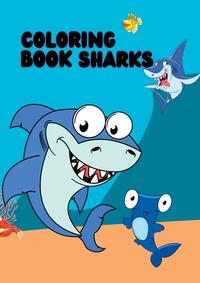 Vorderes Coverbild Coloring Book Sharks