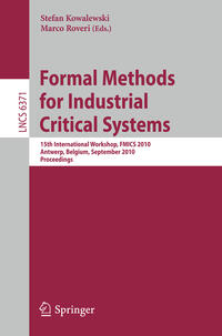 Vorderes Coverbild Formal Methods for Industrial Critical Systems