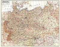 Vorderes Coverbild Historische Übersichtskarte: VERKEHRSKARTE VON GROSSDEUTSCHLAND 1940