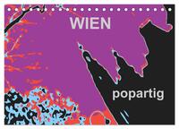 Vorderes Coverbild WIEN popartig (Tischkalender 2025 DIN A5 quer), CALVENDO Monatskalender