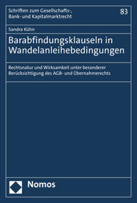 Vorderes Coverbild Barabfindungsklauseln in Wandelanleihebedingungen