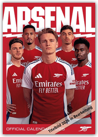 Vorderes Coverbild Arsenal London FC 2026 – A3-Posterkalender