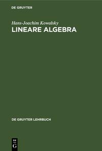 Vorderes Coverbild Lineare Algebra