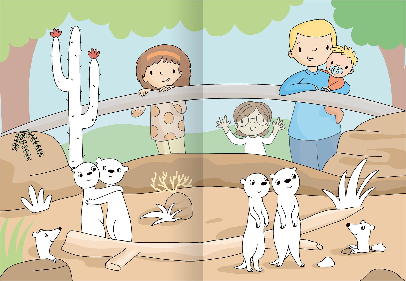 Beispielinhalt (Bild) Mein großes buntes Malbuch – Zoo