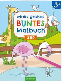 Vorderes Coverbild Mein großes buntes Malbuch – Zoo