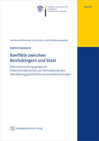 Vorderes Coverbild Konflikte zwischen Reichsbürgern und Staat