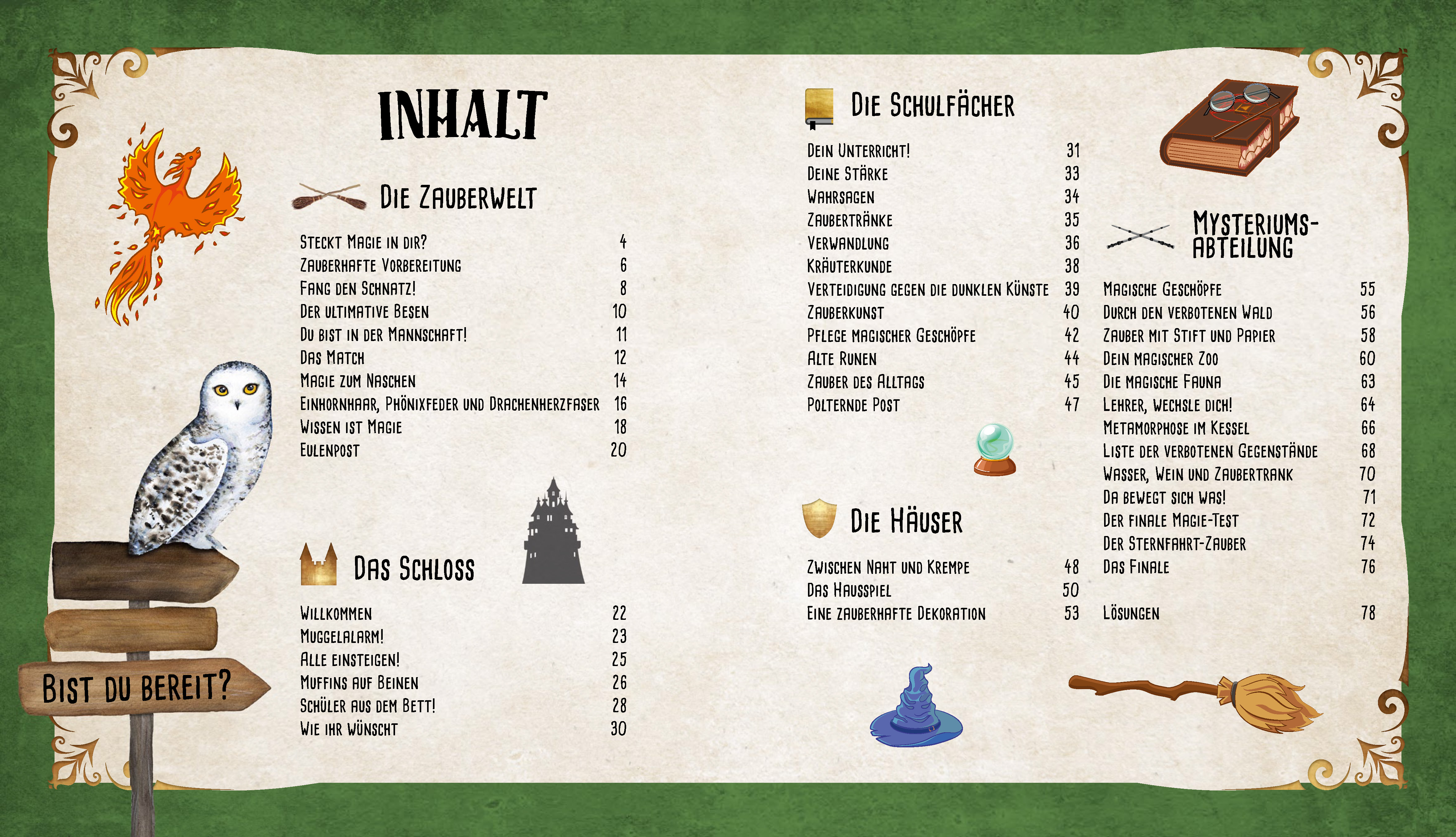 Beispielinhalt (Bild) Das inoffizielle Fanbuch zu Harry Potter