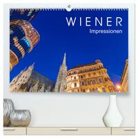 Vorderes Coverbild W I E N E R Impressionen (hochwertiger Premium Wandkalender 2025 DIN A2 quer), Kunstdruck in Hochglanz