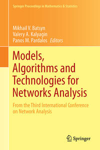 Vorderes Coverbild Models, Algorithms and Technologies for Network Analysis