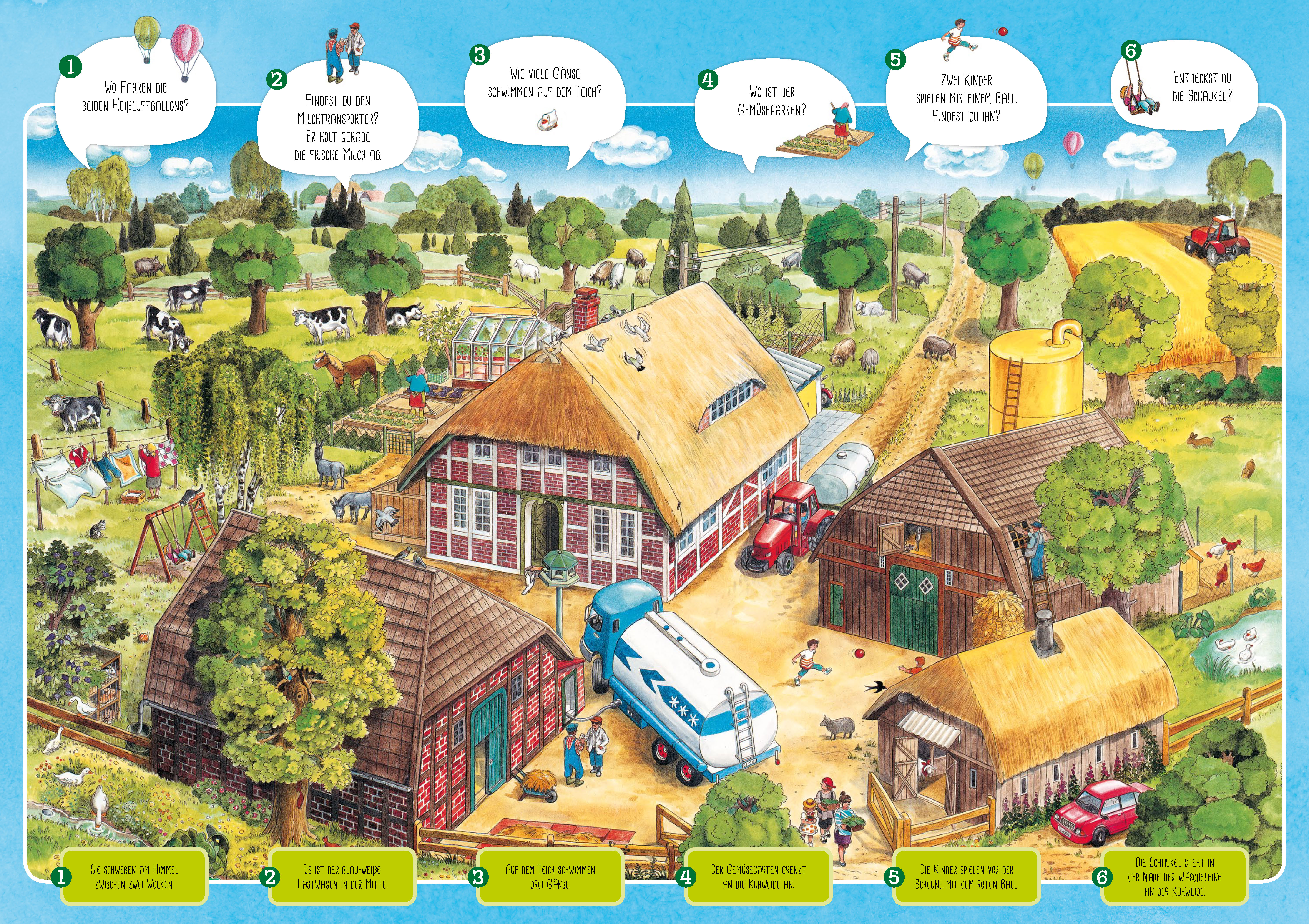 Beispielinhalt (Bild) Das Wimmelbuch vom Bauernhof