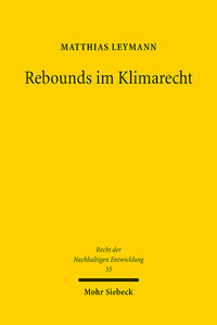 Vorderes Coverbild Rebounds im Klimarecht