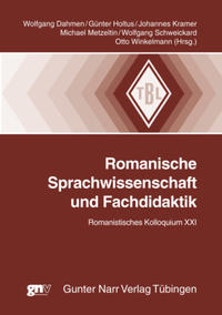 Vorderes Coverbild Romanische Sprachwissenschaft und Fachdidaktik