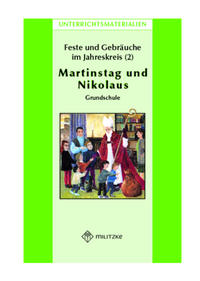 Vorderes Coverbild Feste und Gebräuche im JahreskreisTeil 2: Martinstag, Nikolaus