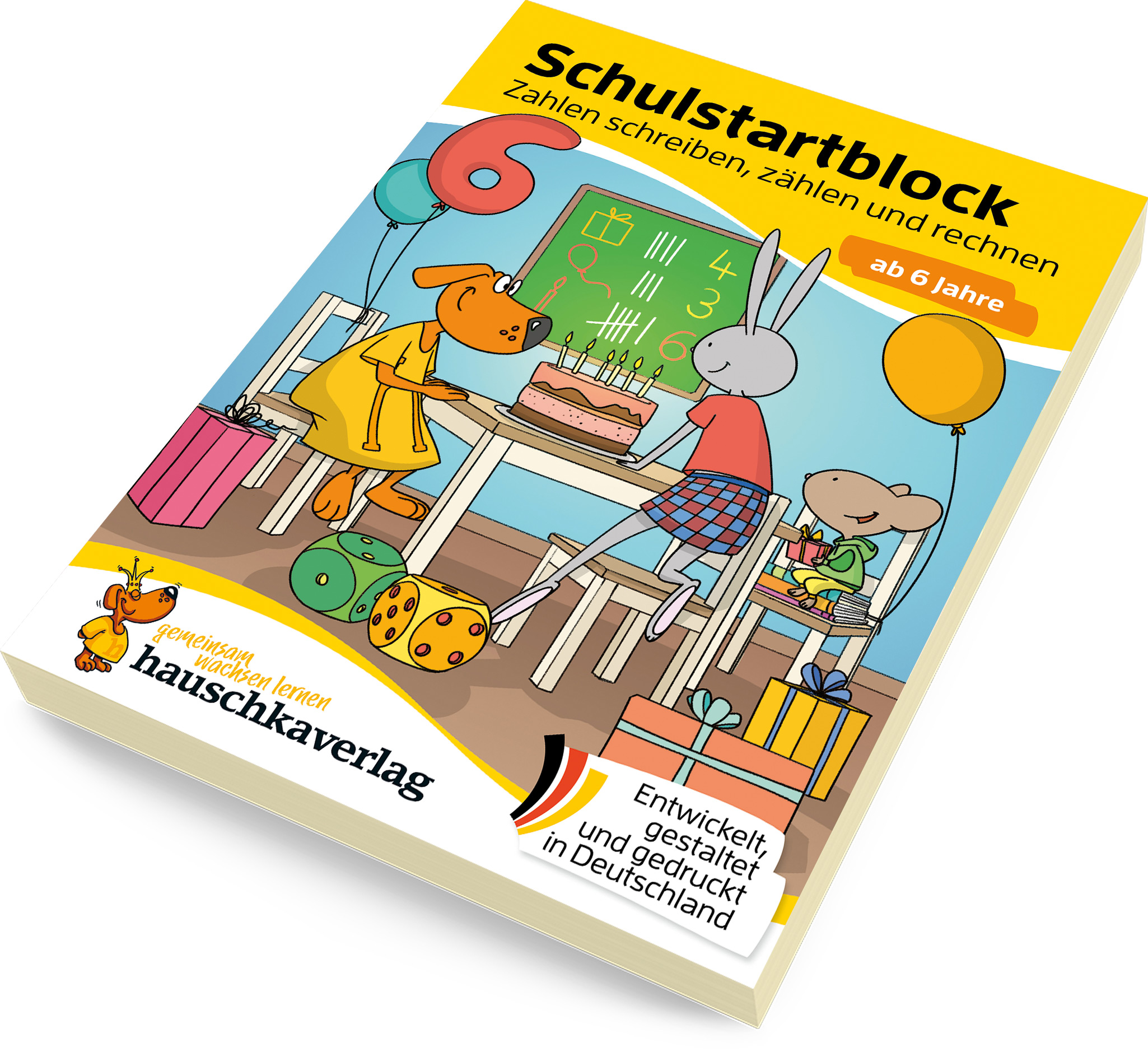 Beispielinhalt (Bild) Schulstart-Block ab 6 Jahre – Zahlen schreiben, zählen und rechnen