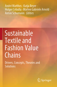 Vorderes Coverbild Sustainable Textile and Fashion Value Chains