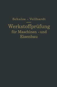 Vorderes Coverbild Werkstoffprüfung für Maschinen- und Eisenbau